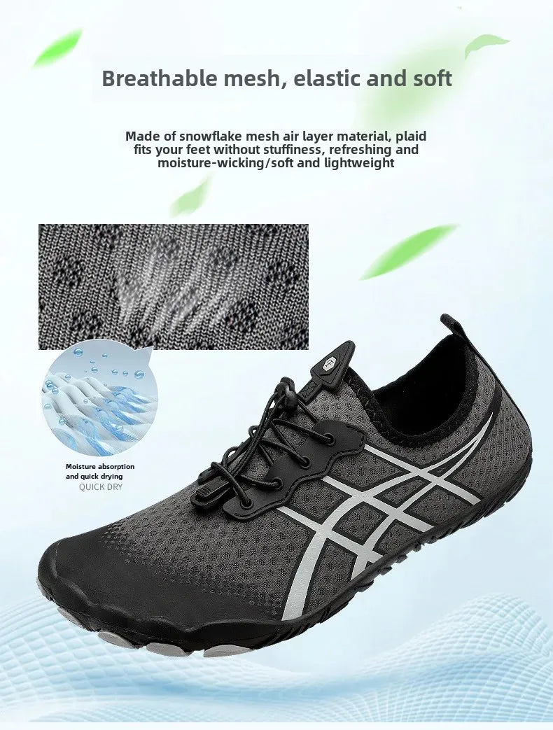 New Men's Hiking Sport Shoes Deep Squat Fitness Shoes Fishing Swimming Wading Shoes Surfing Diving Beach Five-Finger Shoes