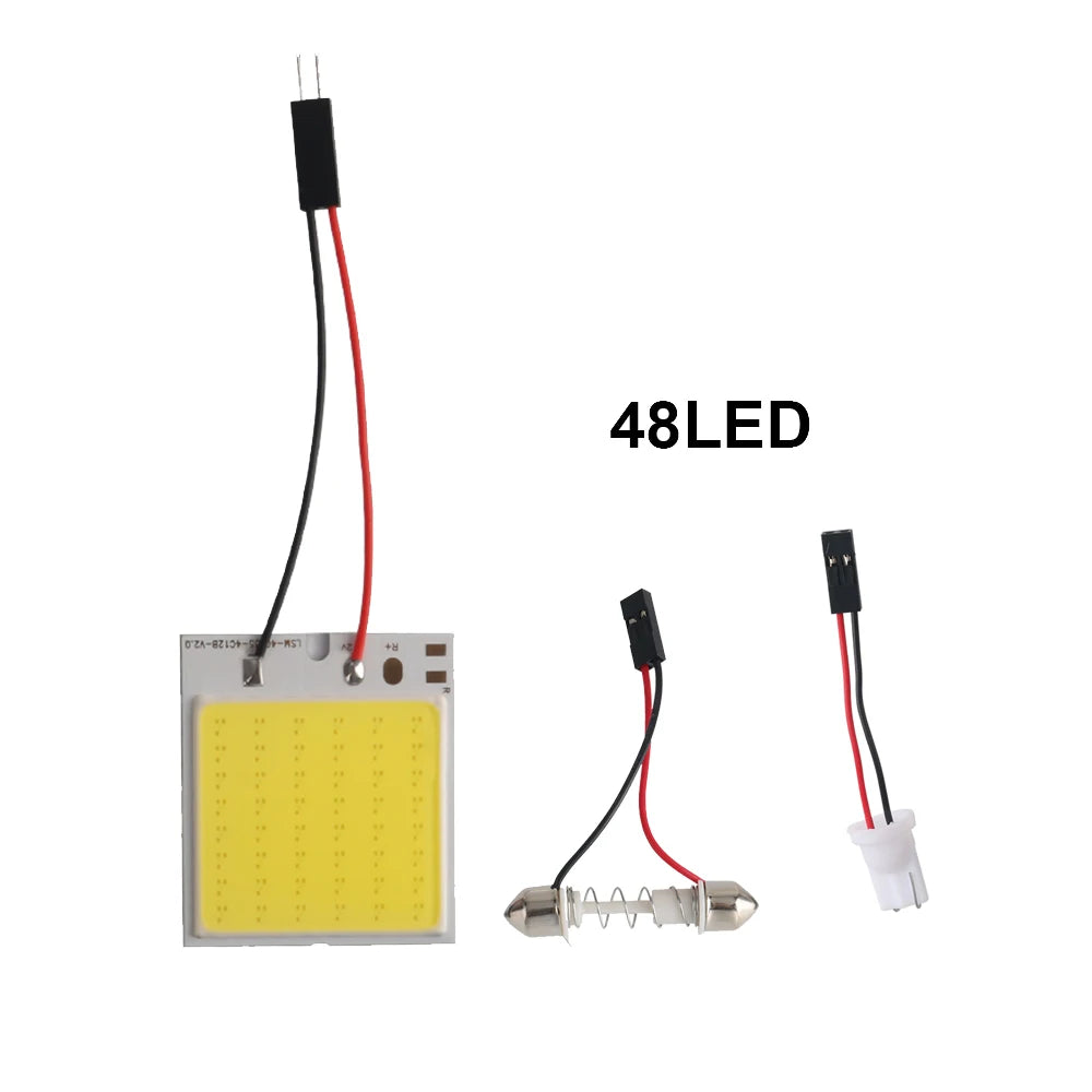1pcs Festoon LED C5W COB Bulb 31mm 36mm 39mm 41/42mm T10 W5W Auto Dome License Plate Light Luggage Trunk Lamp Clearance Lights