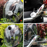 50cm Wire Rope Digital Padlock Password Code Security Lock Smart Combination Lock for Motorcycle Helmet Lock Extended Wire Rope