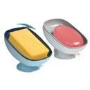 Super Suction Cup Soap Dish with drain water For Bathroom Soap Holder Kithcen Sponge Holder Soap container Bathroom Supplies