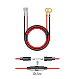 USB Charger Socket Cable 60cm Cigarette Lighter Wire Harness Connector Cord With 10A Fuse for Car Marine Motorcycle ATV RV Refit