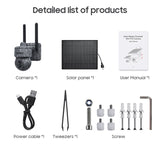 INQMEGA 5MP 4MP WIFI Wireless PTZ Solar Camera 4G SIM With Solar Panel Two Way Audio Security Protection CCTV Camera Battery Cam