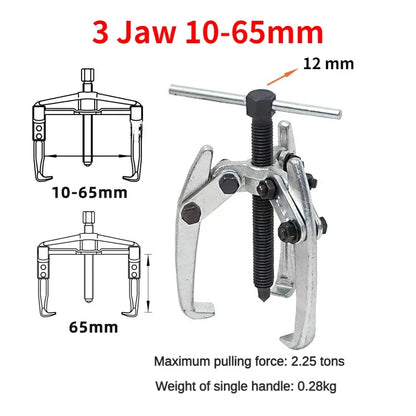 Extractor de engranajes automotriz de 2 y 3 mordazas, herramienta para extraer la cadena del limpiaparabrisas, extractor de volante de 10 a 80 mm, herramientas mecánicas para reparación de automóviles.