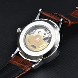 Orient Double Lion Watch Japanese Fully Automatic Mechanical Watch Hollowed Out Business Men's Watch Leather Strap