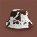 Brown cow print