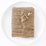 Set of 12 Gauze Cheesecloth Napkins Cloth Bulk Dinner Table Napkins for Home Wedding Valentine's Party Event Table Decoration
