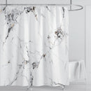 Cortina de ducha impermeable de mármol, cortina de ducha impermeable para decoración de baño, cortina de ducha impresa, lavable, con ganchos