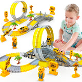 Track Car Train Toys Children Electric Track Toy Car Engineering Car Kids Educational Toys for Children Birthday Gift