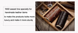 Luxury Handmade 100% Genuine Leather Men Wallet Purse Short Money Clip with Coin Pocket Male Money Bag Multi-Card Wallet Vintage