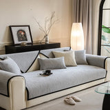 Scratch Sofa Cover Towel Solid Color Non-slip Sofa Backrest Cover Towel Universal New Chenille Sofa Cushion Anti-cat