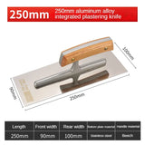 Aluminum Alloy Wooden Handle Plastering Trowel Paint Tool Scraping Putty Diatom Mud Light Collector Knife Construction Tools