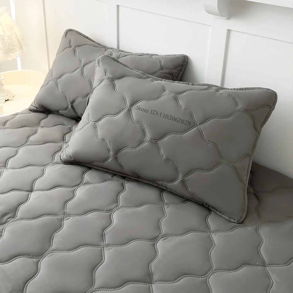 Bedspreads Cover Fitted Bed Sheets Waterproof Mattress Coverlets Elastic Band Protector Pads for Single/Double/King/Queen Bed