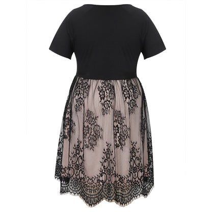 Vestidos de verano para mujer, tallas grandes, sencillos, de manga corta, corte A, largos, para fiesta, tallas grandes 5XL y 6XL. 