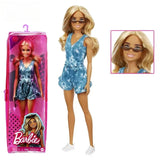 Genuine Barbie Fashionista Dolls, Brunette Hair, Blonde Fashion Doll Accessories, Dress Up Kids Toys for Girls, Children's Playthings