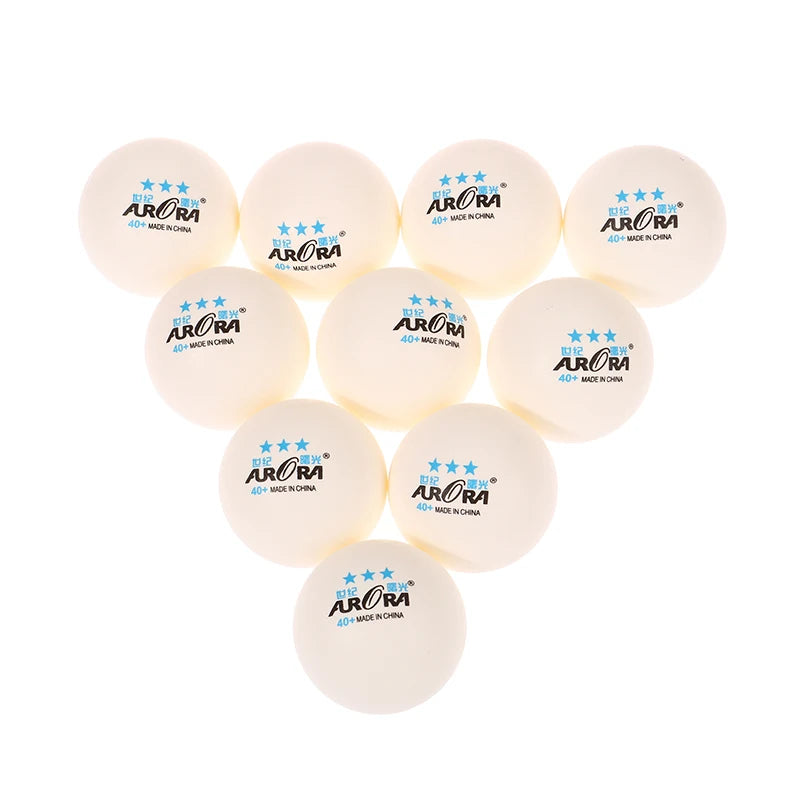 10 pelotas de ping pong de 40 mm, ABS, para entrenamiento de mesa, profesionales, TTF, estándar, para competición.