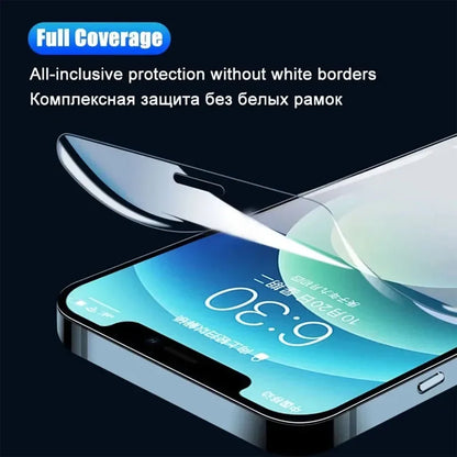 1-5 protectores de pantalla de hidrogel de cobertura completa para iPhone 14, 11, 16, 12, 13 Pro Max, 7, 8, 14 Plus, 13, 12 Mini, X, XR, XS MAX