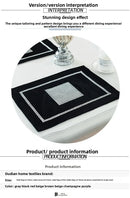 Heat Resistant Dining Table Mat Diamond Embedded Anti Slip Western Dining Pad Cushion Home Use Tablecloth Accessories