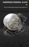 NAVIFORCE Men's Watch Top Brand Luxury Waterproof 24-Hour Date Quartz Watch Men Leather Sport Wristwatch Men Waterproof Clock