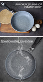 Durable Stone Frying Pan 28/26/24/20cm Wok Non-stick Pan Skillet Cauldron Induction Cooker Pans Pancake Egg Gas Stove Home