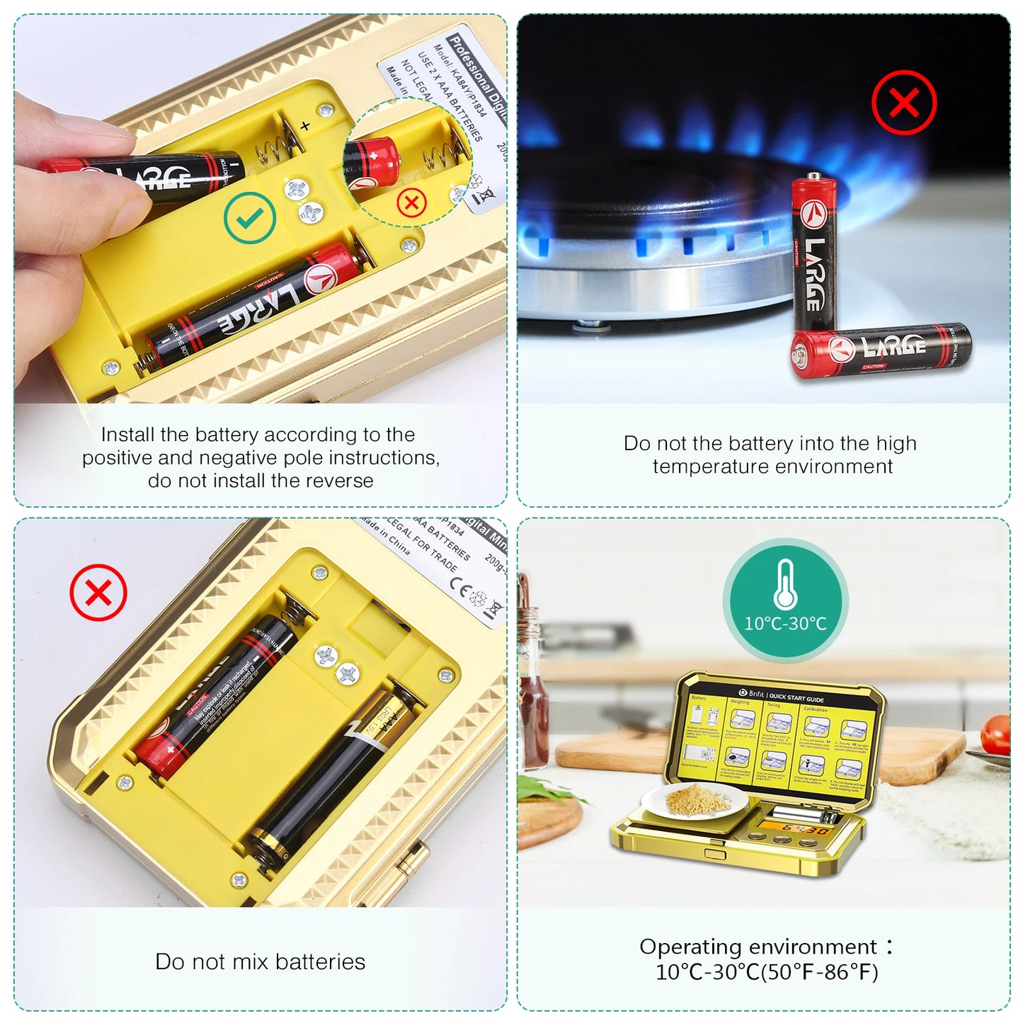 Digital Jewelry Scale 200g 0.01g Pocket Scales with 50g Calibration Weight Electronic Smart Scale for Professional Weighing