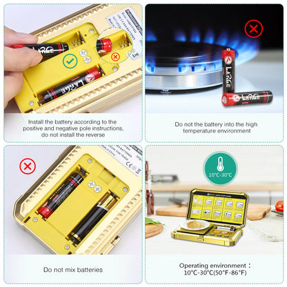 Digital Jewelry Scale 200g 0.01g Pocket Scales with 50g Calibration Weight Electronic Smart Scale for Professional Weighing