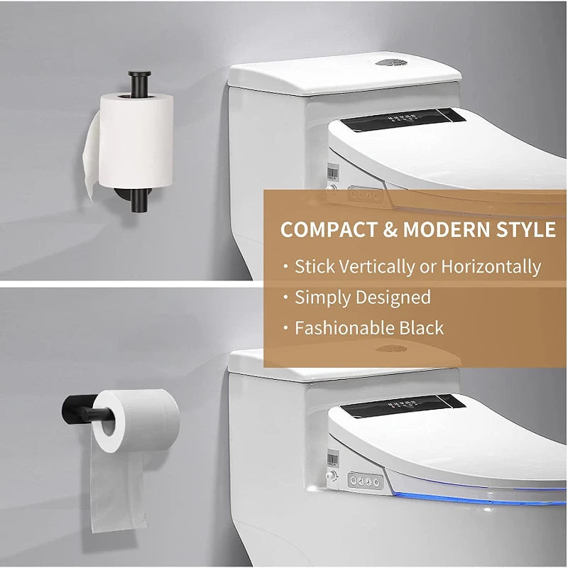 No Punching Toilet Paper Holder Self Adhesive Toilet Roll Paper Holders Bathroom Kitchen Paper Roll Holder Bath Towel Holder