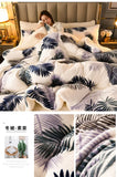 Plaid Super Thick Warm Blankets for Winter Autumn Milk Fleece Thicken Warmth Sleeping Blanket Soft Fluffy Comforter Quilt Duvet