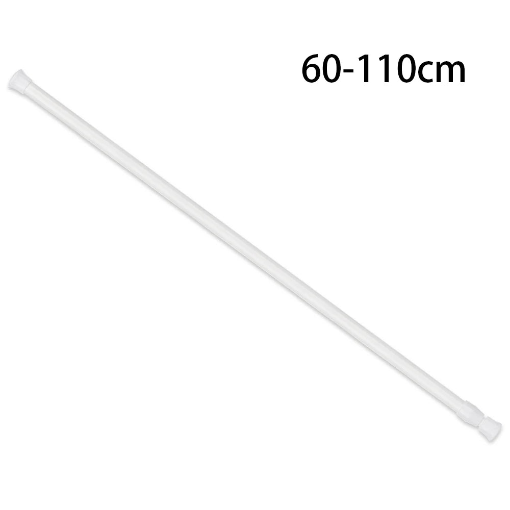 30-110CM Multi Purpose Spring Loaded Extendable Telescopic Curtain Pole Tension Rail Net Voile Pole Net Rods Curtain Telescopic