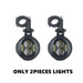 2pcs white light