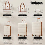 imiomo Travel Luggage Sets 5-Piece, Lightweight Durable Suitcase with Duffel Bag and Toiletry Bag, TSA Lock, Spinner Wheels