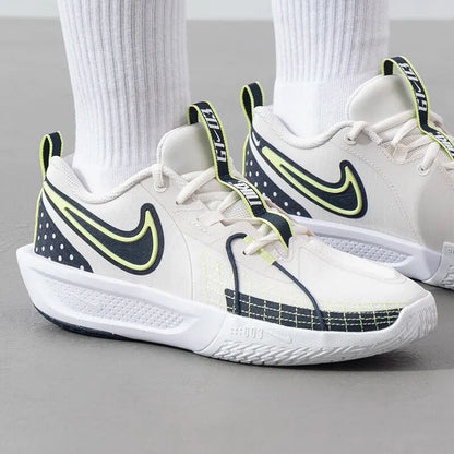 Nike youth big children's shoes 2025 spring sports shoes G.T. CUT 3 cushioned wear breathable basketball shoes FD7033-005