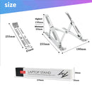 Adjustable Aluminum Alloy Laptop Holder Notebook Stand Lifting Cooling Bracket For Macbook Lenovo Portable Computer Accessories