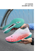 Marathon Cushion Carbon Plate Sports Running Shoes Men Breathable Lightweight Women Comfortable Nonskid Speciality Sneakers 45