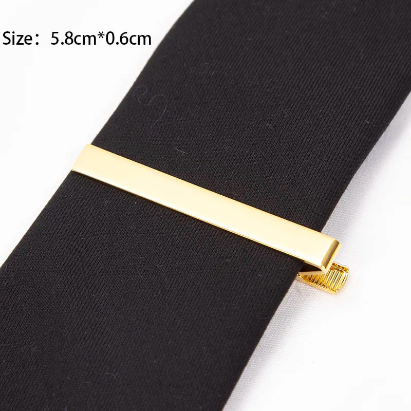 New Tie Clips for Men's Metal Necktie Bar Dress Shirts Tie Pin for Wedding Ceremony Metal Silver Color Tie Clip Man Accessories