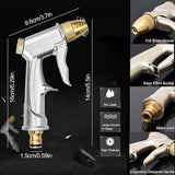 Spray Gun High Pressure with Full Brass Nozzle Handheld Water Nozzle Pistol Grip Sprayer for Watering Garden/Sidewalk/Car Wash