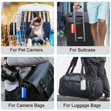 Aluminium Alloy Aircraft Luggage Tag with Name Travel Luggage Tag ID Card Anti-lost Solid Color Travel Accessories
