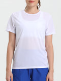 Women's Solid Color Ultralight Quick Dry Sport T-Shirt,Breathable Lightweight  ,Running Gym Compression Shirt