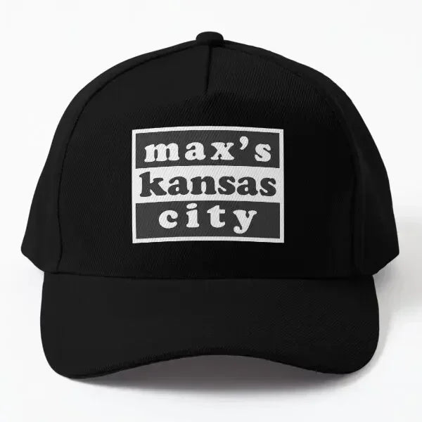 Max Is Kansas City  Baseball Cap Hat Boys Czapka Casual Outdoor Snapback Printed Hip Hop Black Fish Solid Color Sun Spring