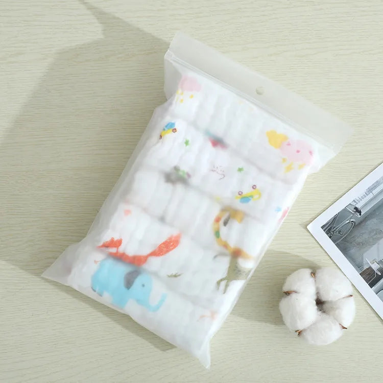 Toalla facial Happyflute de algodón suave de 6 capas, 30 x 30 cm, con dibujos animados para bebé, pañuelo cuadrado para niños, toalla para saliva