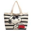 Grande capacidade dos desenhos animados Snoopy saco de lona para estudantes do sexo feminino, para segurar livros e comutar maternidade Checkup Tote, bonito mamãe saco