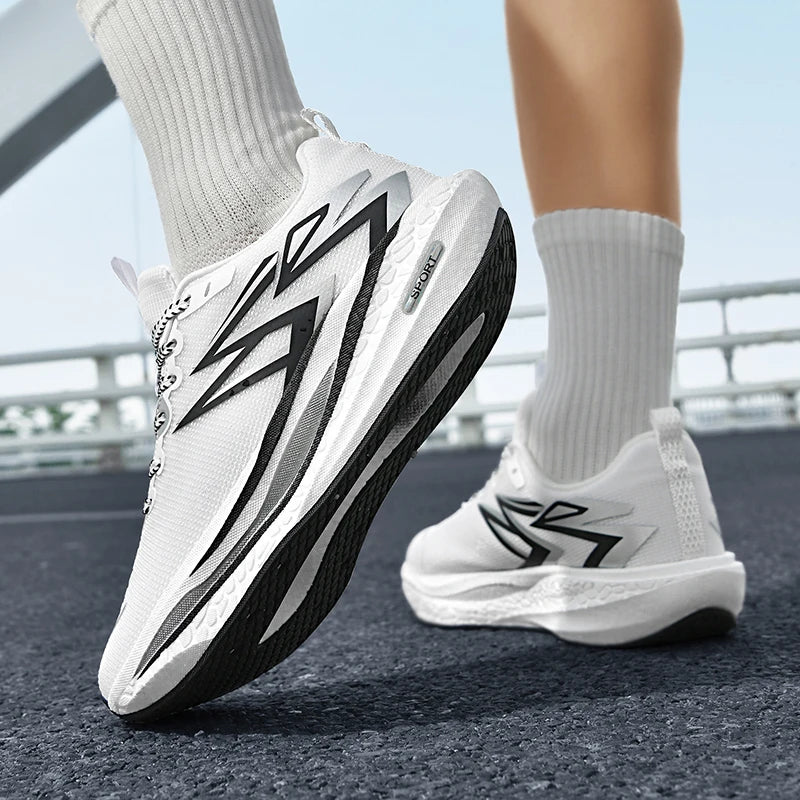 Running Sneakers Men Lightweight Breathable Non-Slip Wear-Resistant Soft Gym Jogging Shoes Comfort Marathon Sport Shoes for Man