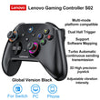 Lenovo S02 Wireless Bluetooth Gaming Controller, Dual Hall Trigger Wireless Gamepad, For Switch, PC, Android, IOS, TV