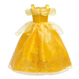 2025 Cosplay Belle Princess Dress Girls Dresses For Beauty and beast Party Clothing Magic stick crown Costume 3-12Y