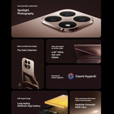 Global Version Xiaomi 15T MediaTek Dimensity 8400-Ultra Smartphone 6.83" 120Hz Display Leica Summilux Optical 50MP Triple Lens Xiaomi HyperOS 5500mAh (typ) Large Battery 67W HyperCharge Xiaomi Cellphone