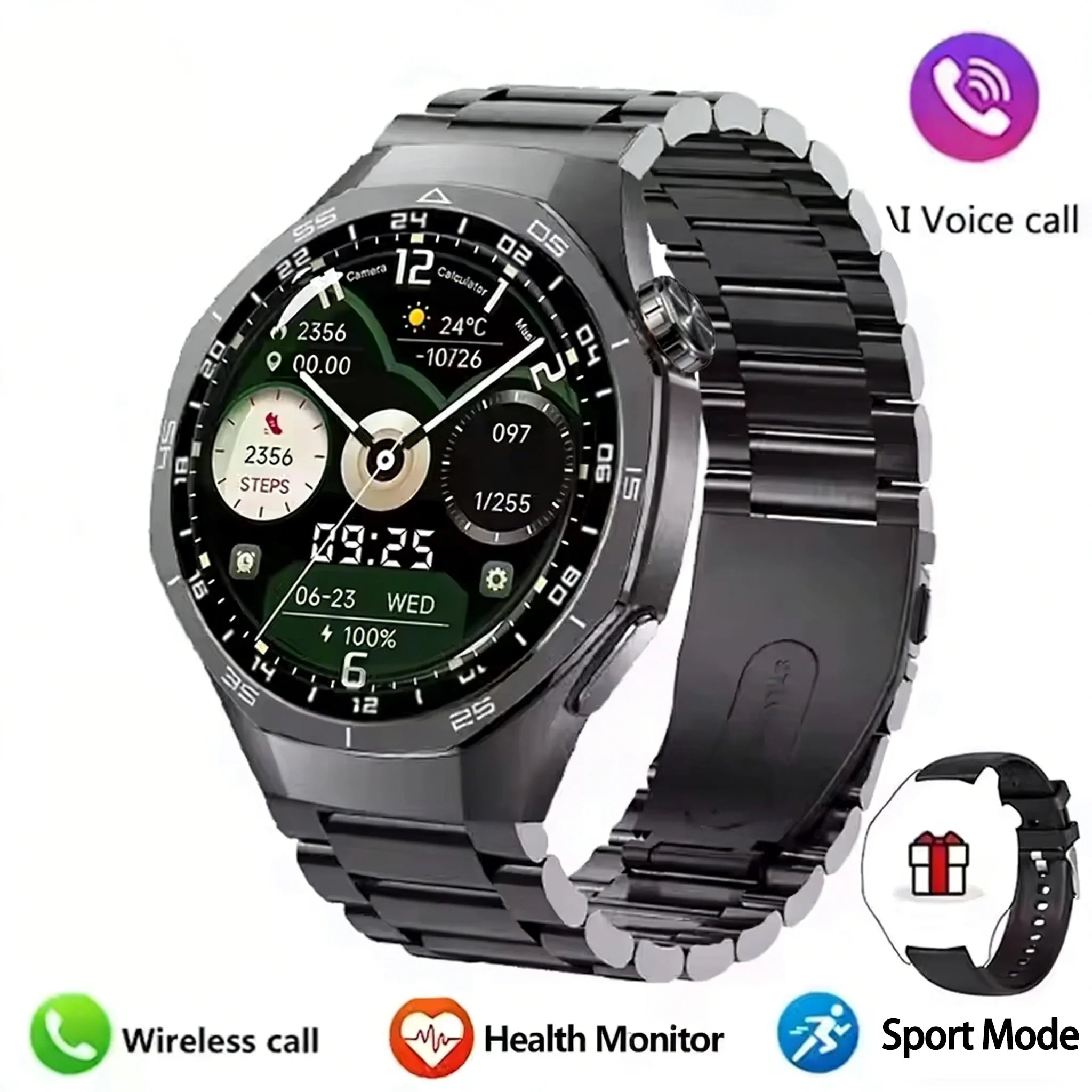 LAXASFIT 2026 New Smart Watch Bluetooth Calling Fitness Tracking Music Playback Health Monitor Smartwatch for Men Women
