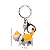 Cartoon Kittens Keychain Cure Animal Key Chain Creative Cat Pendant for Women Car Keyring Purse Bag Accessories Gifts
