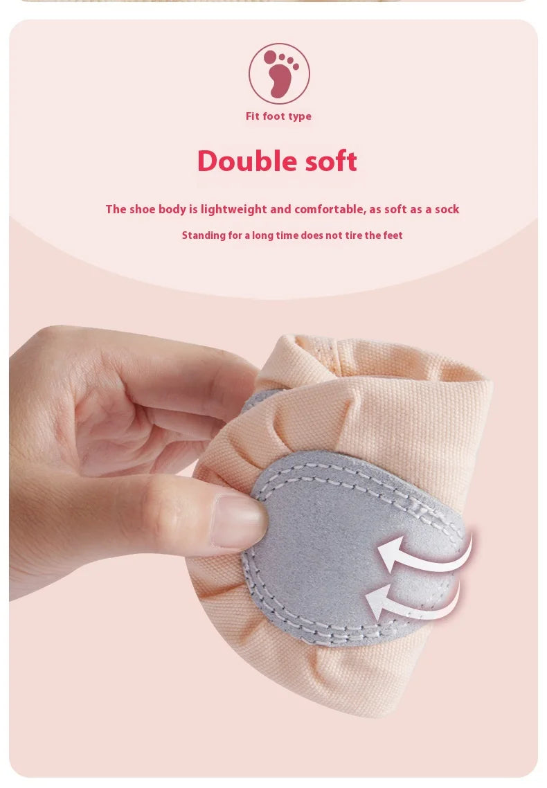 Women Ballet Shoes Girls Dance Slippers Sole Divided Gymnastics Yoga Dance Shoes Canvas Children Adult Ballerina Shoes