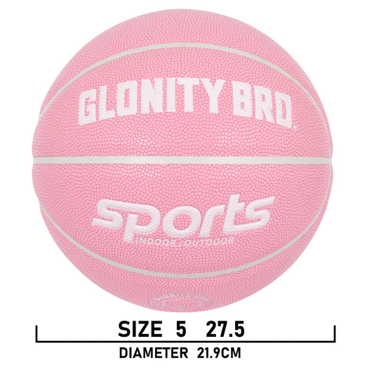Women's Basketball Size 5,6,7 Pink Official Competition Child Basketball Indoor Outdoor Standard Ball PU Non-slip Wear-resistant