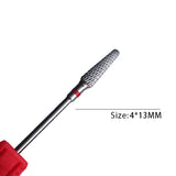 1pc Carbide Tungsten Nail Drill Bit Rotate Burr Milling Nail Cutter Bits Electric Drill Machine For Manicure Pedicure Tools
