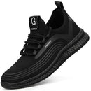 Manlegu Air Mesh Steel Toe Work Shoes Breathable Working Shoes Women Man Safety Shoes Lightweight Puncture-Proof Safety Boots